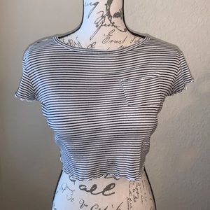 Striped crop top